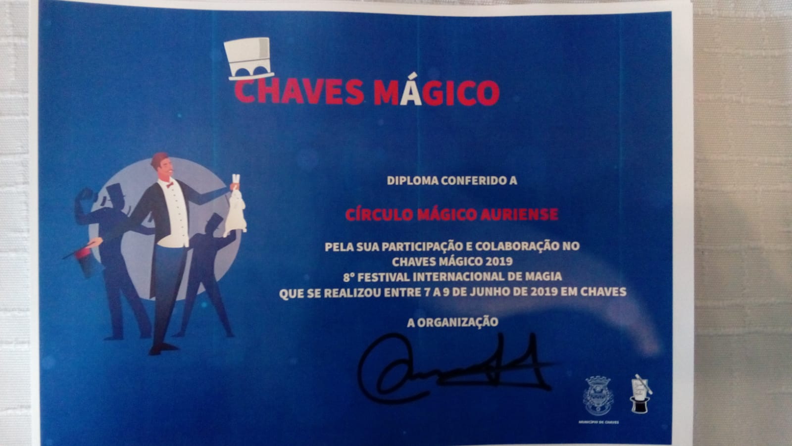 imagen mago toneco diploma  chaves 2019
